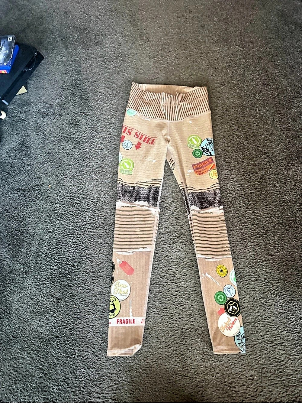 niyama sol yoga Brown Abstract Leggings